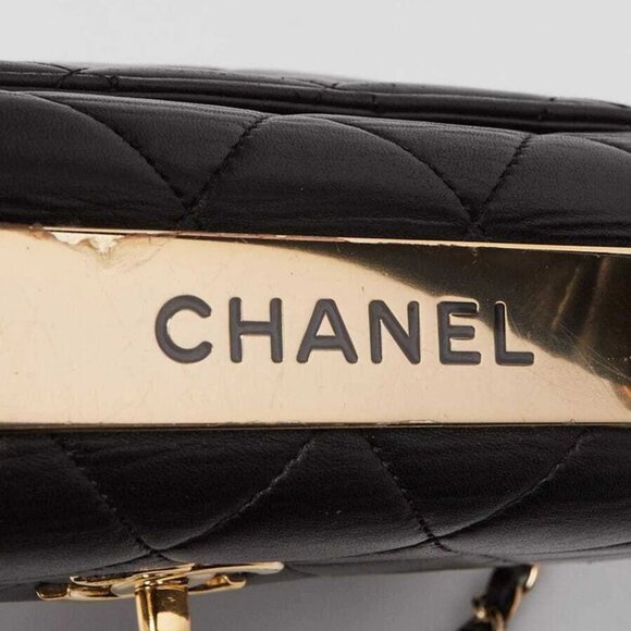 Chanel Black Quilted Lambskin Leather Small Trendy Bag - Picture 5 of 11